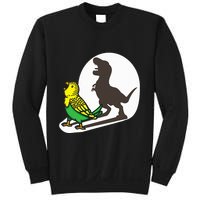 Bird Dinosaur Zookeeper Paleontologist Budgie Parakeet T Rex Sweatshirt