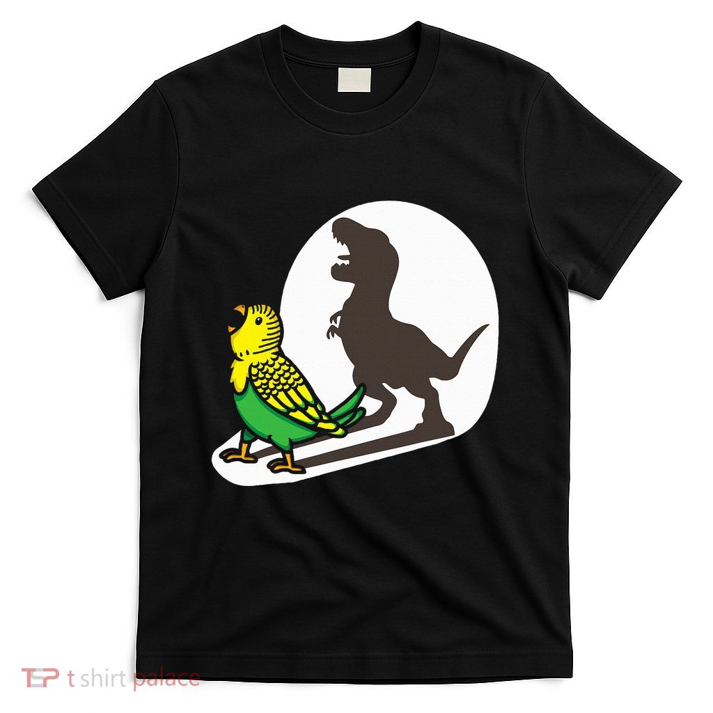 Bird Dinosaur Zookeeper Paleontologist Budgie Parakeet T Rex T-Shirt
