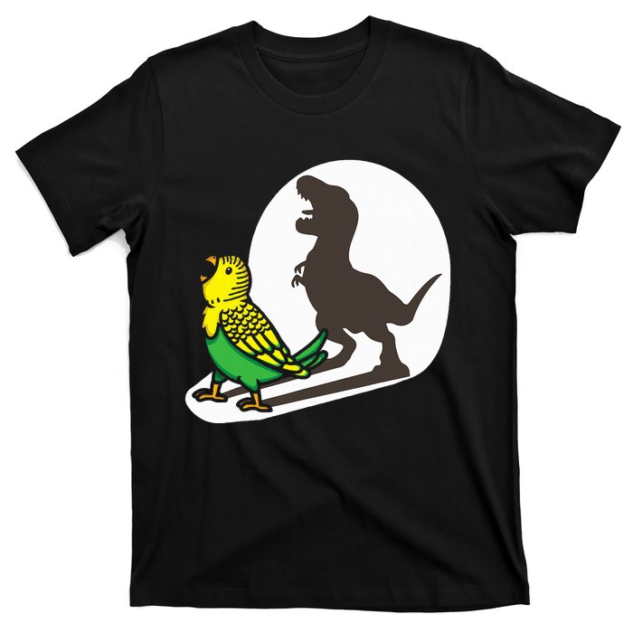 Bird Dinosaur Zookeeper Paleontologist Budgie Parakeet T Rex T-Shirt