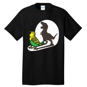 Bird Dinosaur Zookeeper Paleontologist Budgie Parakeet T Rex Tall T-Shirt