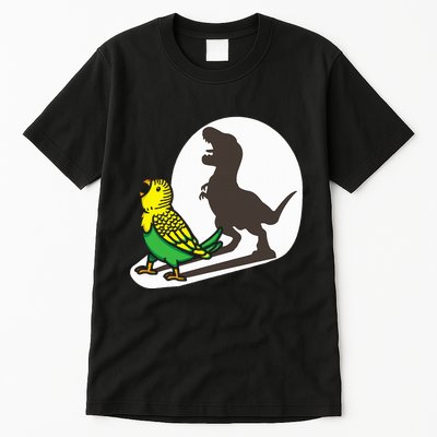 Bird Dinosaur Zookeeper Paleontologist Budgie Parakeet T Rex Tall T-Shirt