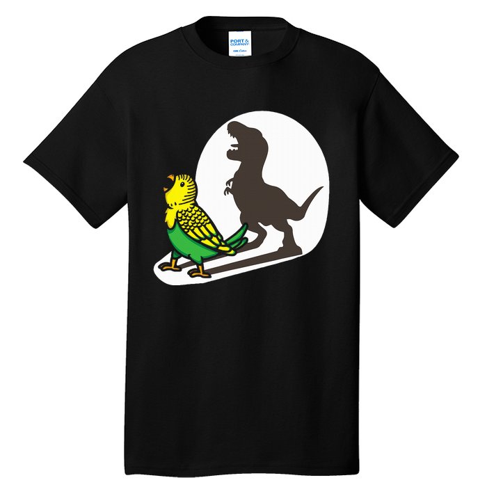 Bird Dinosaur Zookeeper Paleontologist Budgie Parakeet T Rex Tall T-Shirt