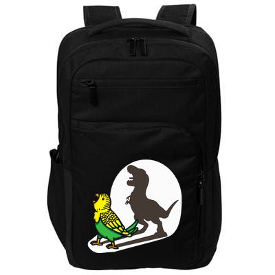 Bird Dinosaur Zookeeper Paleontologist Budgie Parakeet T Rex Impact Tech Backpack