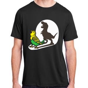 Bird Dinosaur Zookeeper Paleontologist Budgie Parakeet T Rex Adult ChromaSoft Performance T-Shirt