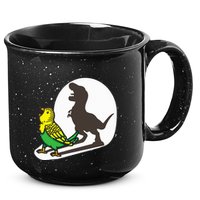 Bird Dinosaur Zookeeper Paleontologist Budgie Parakeet T Rex 15oz Campfire Ceramic Mug