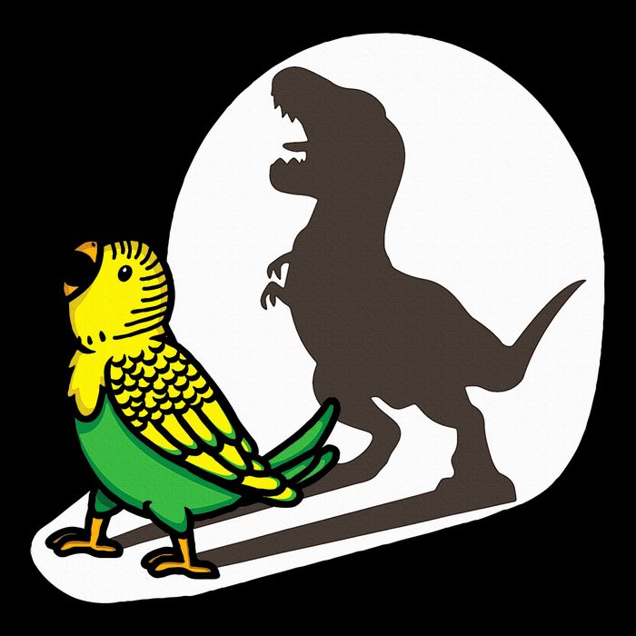 Bird Dinosaur Zookeeper Paleontologist Budgie Parakeet T Rex Drawstring Bag