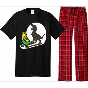 Bird Dinosaur Zookeeper Paleontologist Budgie Parakeet T Rex Pajama Set