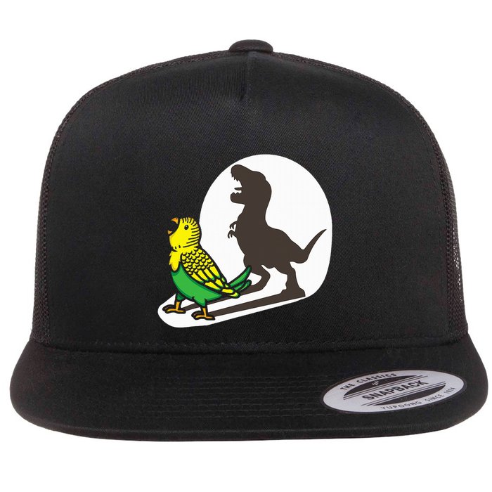 Bird Dinosaur Zookeeper Paleontologist Budgie Parakeet T Rex Flat Bill Trucker Hat