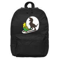 Bird Dinosaur Zookeeper Paleontologist Budgie Parakeet T Rex 16 in Basic Backpack
