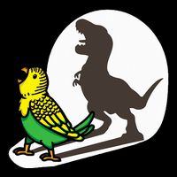 Bird Dinosaur Zookeeper Paleontologist Budgie Parakeet T Rex 16 in Basic Backpack