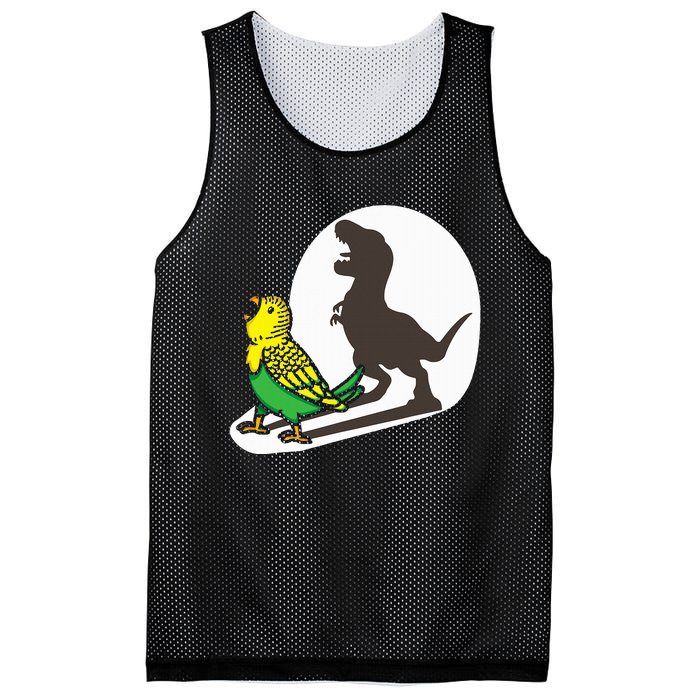 Bird Dinosaur Zookeeper Paleontologist Budgie Parakeet T Rex Mesh Reversible Basketball Jersey Tank