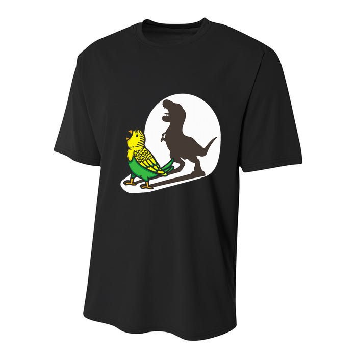 Bird Dinosaur Zookeeper Paleontologist Budgie Parakeet T Rex Youth Performance Sprint T-Shirt
