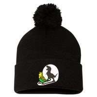 Bird Dinosaur Zookeeper Paleontologist Budgie Parakeet T Rex Pom Pom 12in Knit Beanie