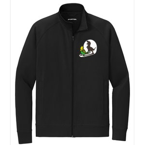 Bird Dinosaur Zookeeper Paleontologist Budgie Parakeet T Rex Stretch Full-Zip Cadet Jacket