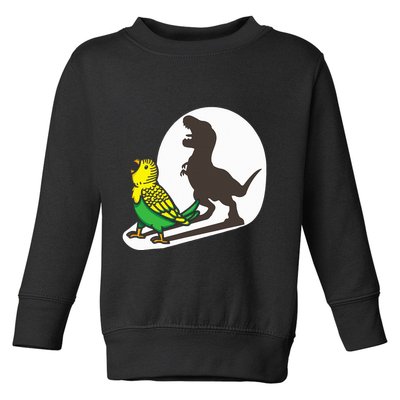 Bird Dinosaur Zookeeper Paleontologist Budgie Parakeet T Rex Toddler Sweatshirt