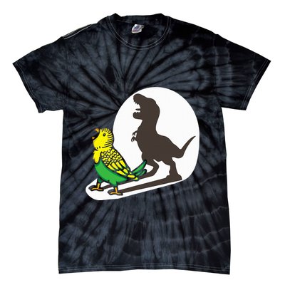 Bird Dinosaur Zookeeper Paleontologist Budgie Parakeet T Rex Tie-Dye T-Shirt