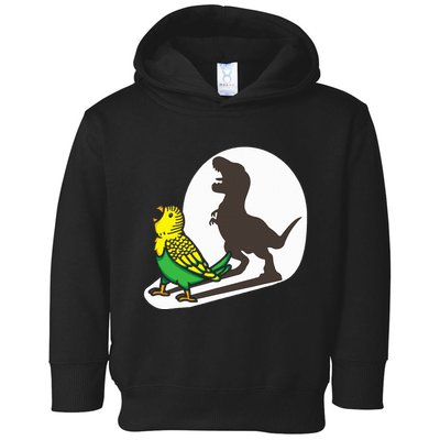 Bird Dinosaur Zookeeper Paleontologist Budgie Parakeet T Rex Toddler Hoodie