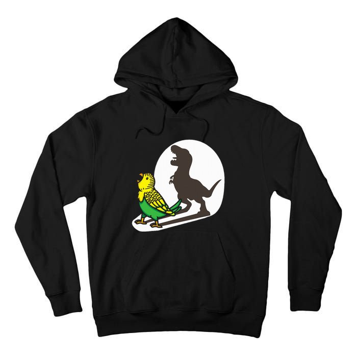 Bird Dinosaur Zookeeper Paleontologist Budgie Parakeet T Rex Tall Hoodie