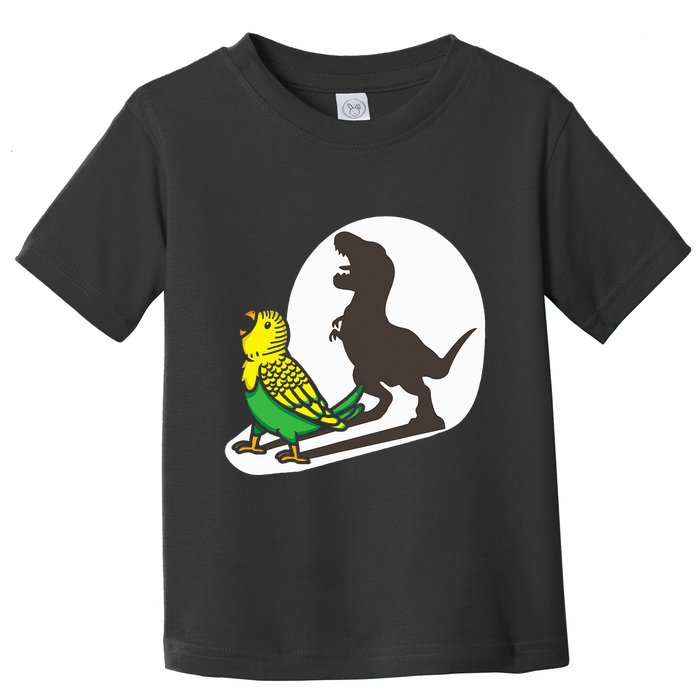 Bird Dinosaur Zookeeper Paleontologist Budgie Parakeet T Rex Toddler T-Shirt