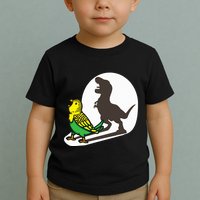 Bird Dinosaur Zookeeper Paleontologist Budgie Parakeet T Rex Toddler T-Shirt