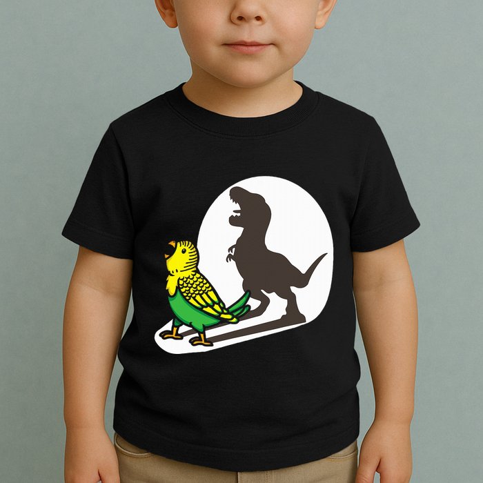 Bird Dinosaur Zookeeper Paleontologist Budgie Parakeet T Rex Toddler T-Shirt