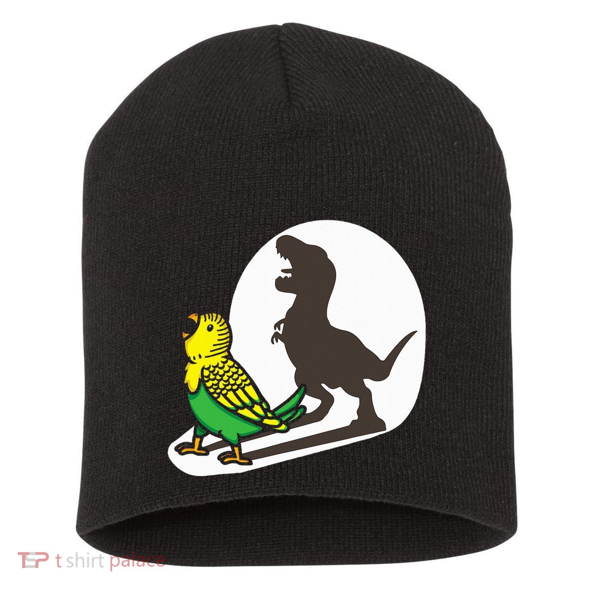 Bird Dinosaur Zookeeper Paleontologist Budgie Parakeet T Rex Short Acrylic Beanie