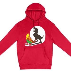 Bird Dinosaur Zookeeper Paleontologist Budgie Parakeet T Rex Premium Pullover Hoodie