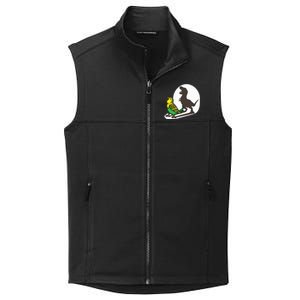 Bird Dinosaur Zookeeper Paleontologist Budgie Parakeet T Rex Collective Smooth Fleece Vest