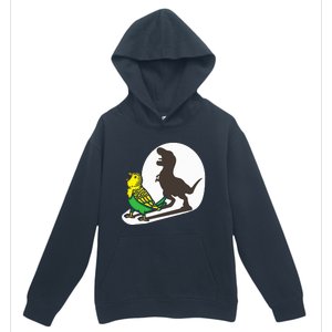 Bird Dinosaur Zookeeper Paleontologist Budgie Parakeet T Rex Urban Pullover Hoodie