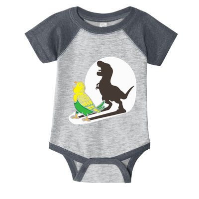 Bird Dinosaur Zookeeper Paleontologist Budgie Parakeet T Rex Infant Baby Jersey Bodysuit