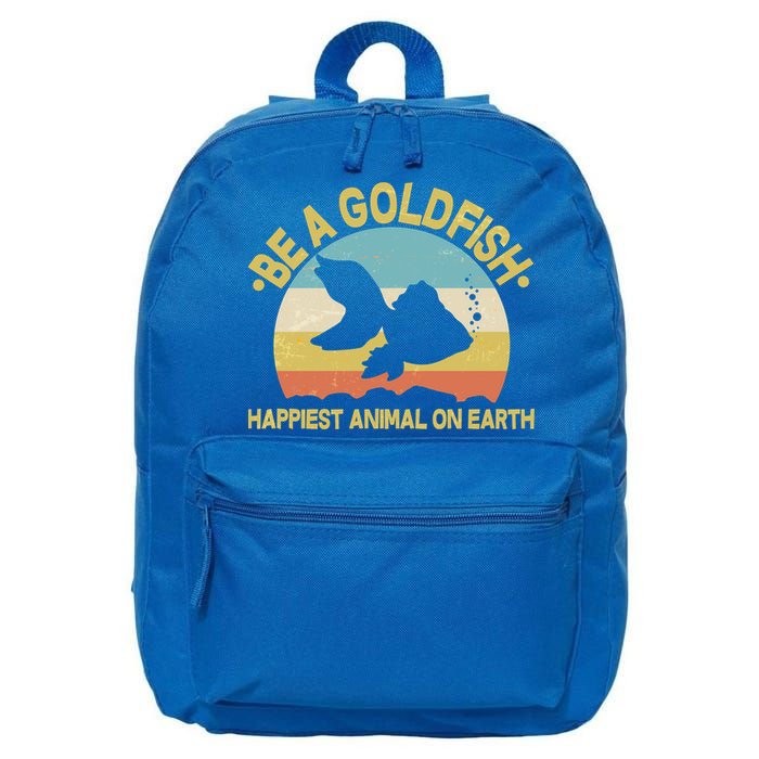 Be A Goldfish Happiest Animal On Earth 16 in Basic Backpack
