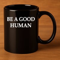 Be A Good Human 11oz C Handle Ceramic Mug