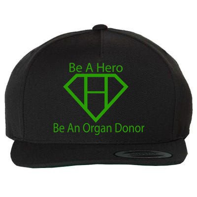 Be A Hero Organ Donor Wool Snapback Cap