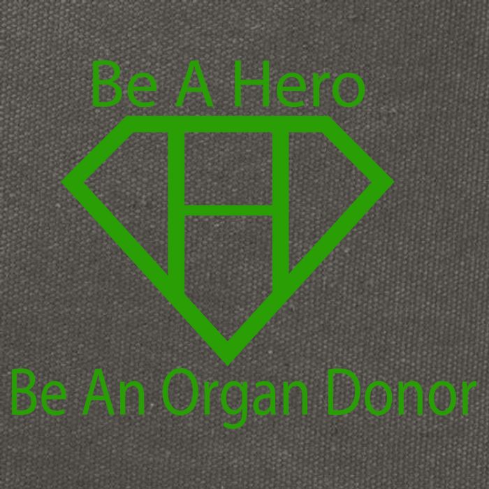 Be A Hero Organ Donor Cotton Canvas Backpack