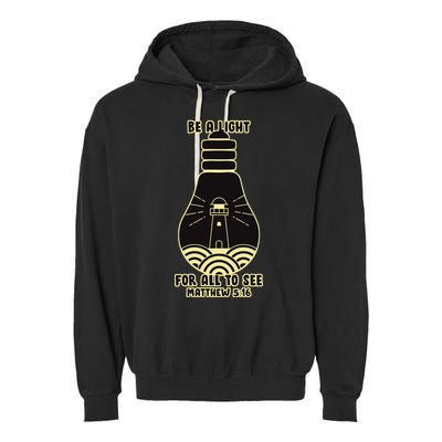 Be A Light For All To See Garment-Dyed Fleece Hoodie