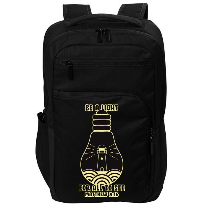Be A Light For All To See Impact Tech Backpack