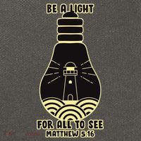 Be A Light For All To See Cotton Canvas Backpack