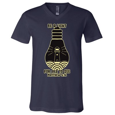 Be A Light For All To See V-Neck T-Shirt