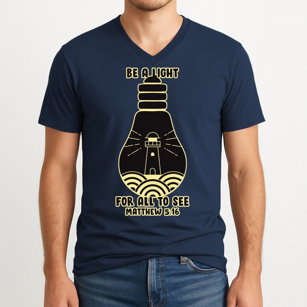 Be A Light For All To See V-Neck T-Shirt