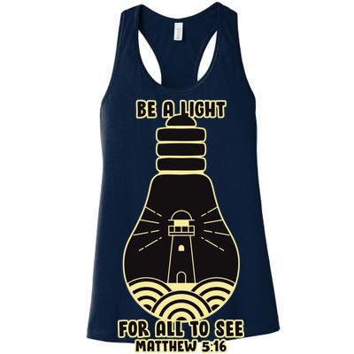 Be A Light For All To See Women's Racerback Tank