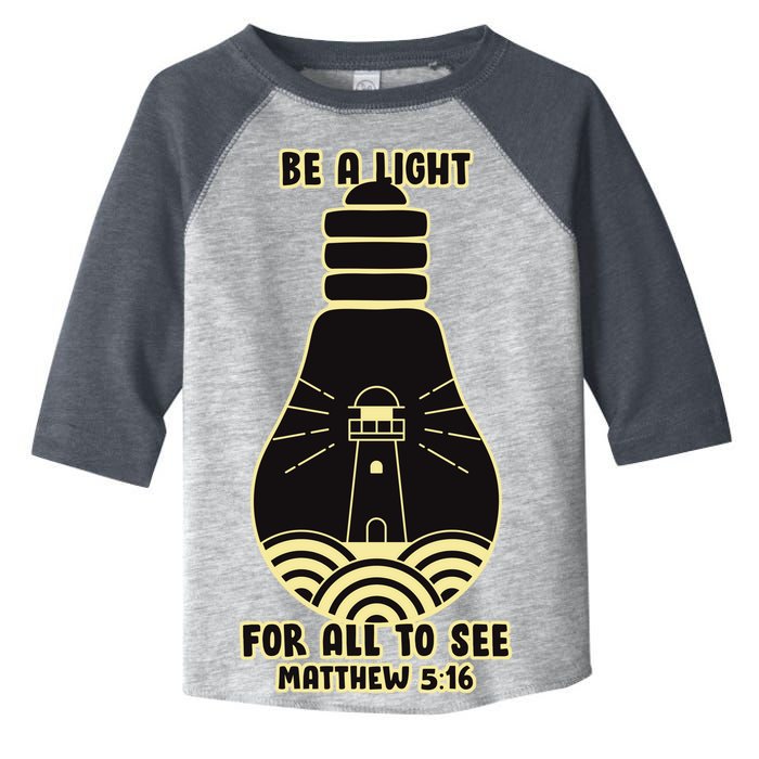 Be A Light For All To See Toddler Fine Jersey T-Shirt