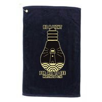 Be A Light For All To See Platinum Collection Golf Towel