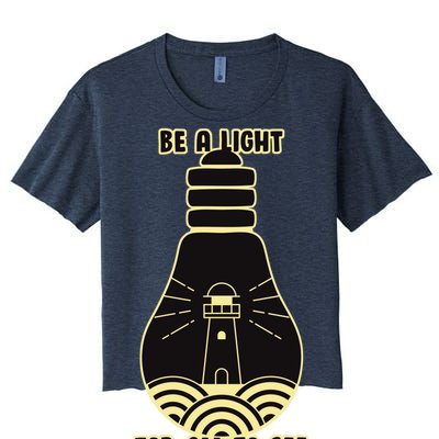 Be A Light For All To See Women's Crop Top Tee