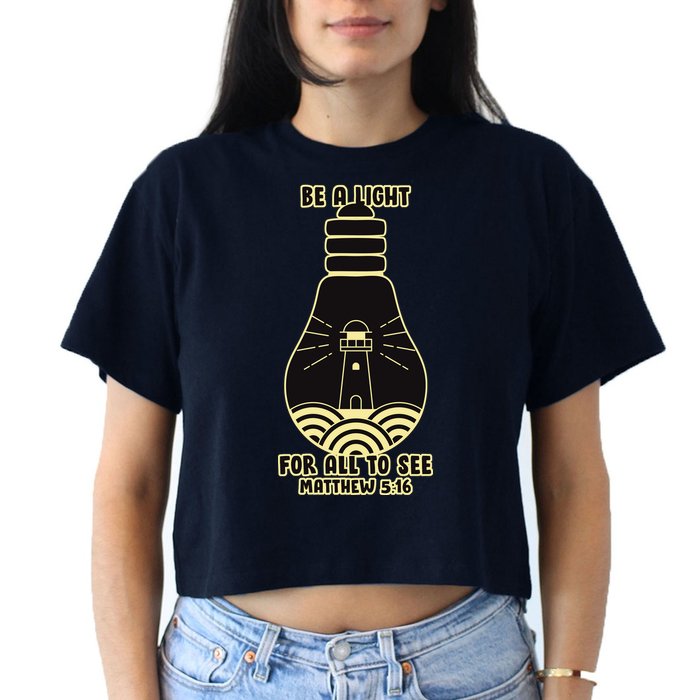 Be A Light For All To See Crop Top
