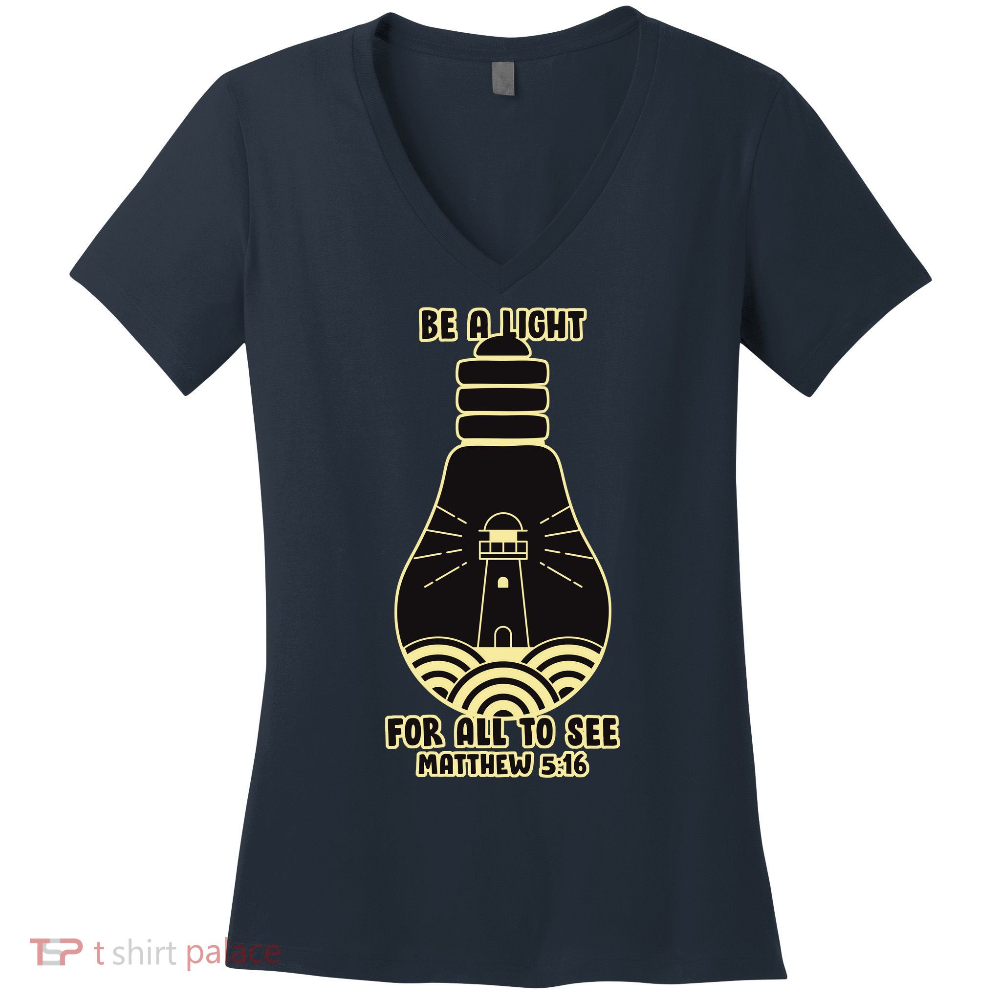 Be A Light For All To See Women's V-Neck T-Shirt