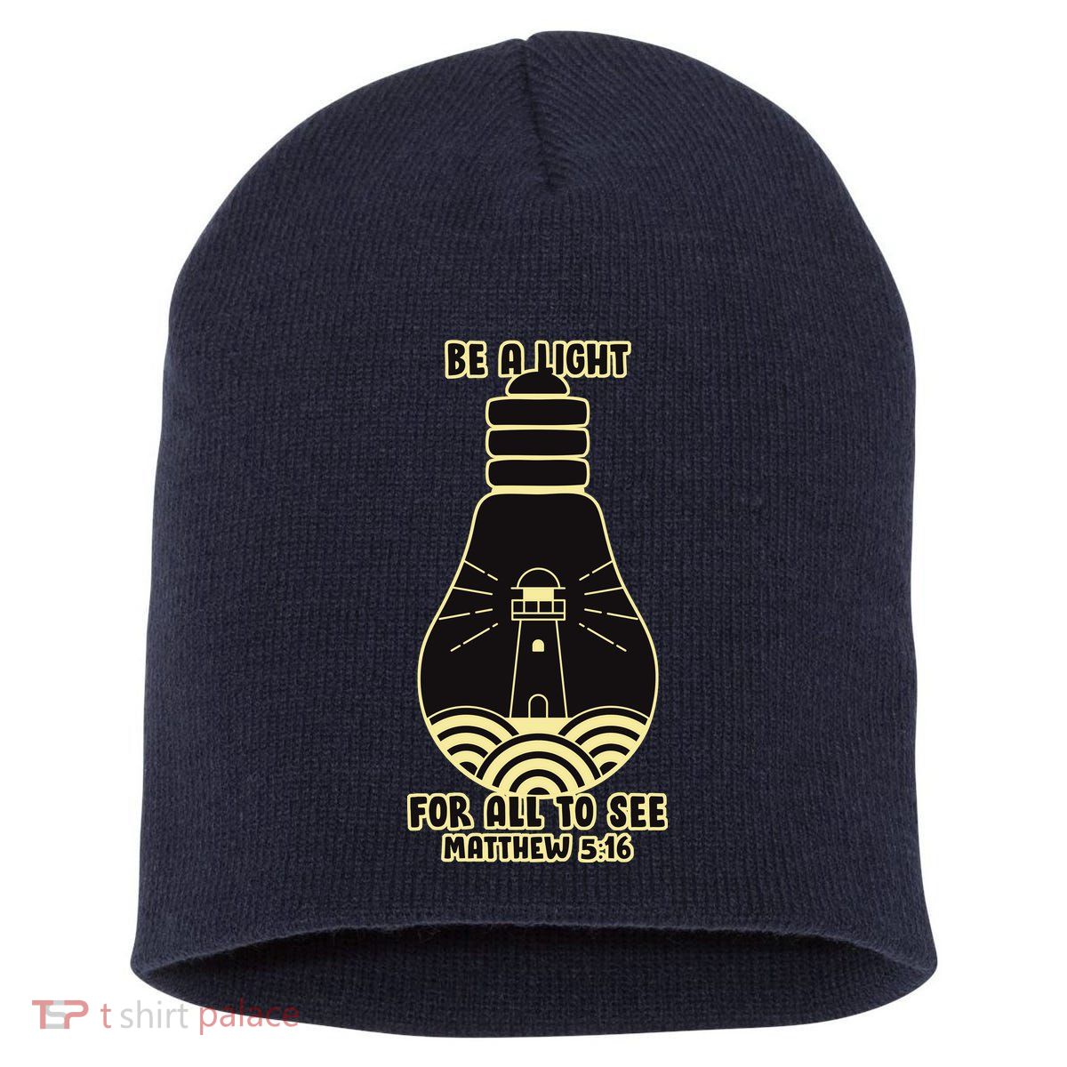 Be A Light For All To See Short Acrylic Beanie
