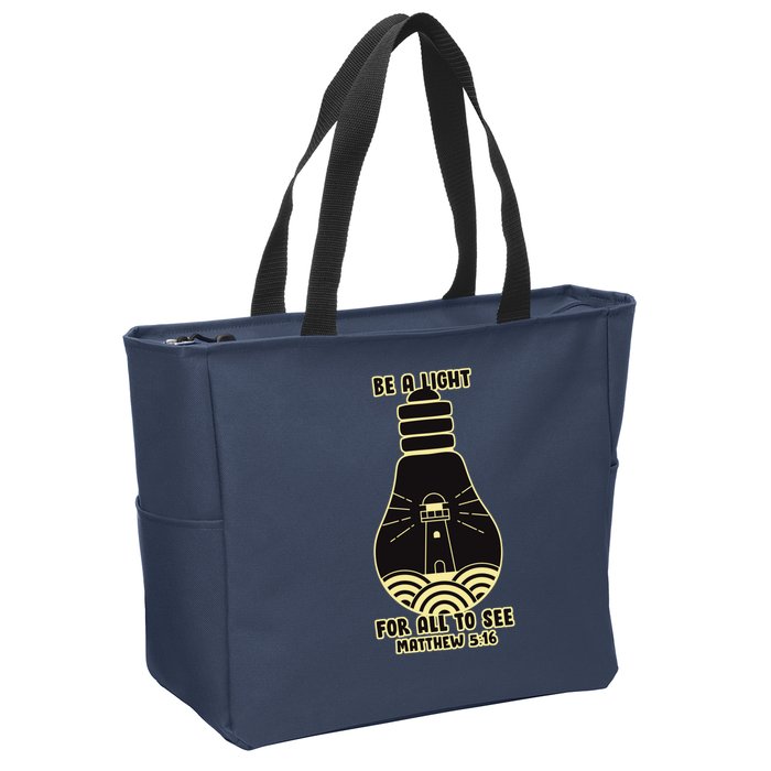 Be A Light For All To See Zip Tote Bag
