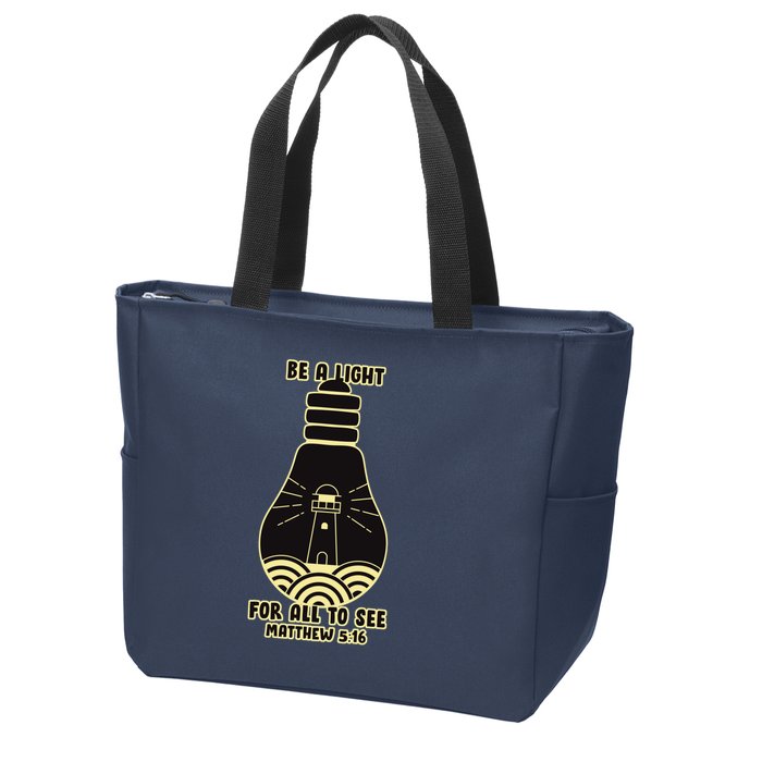 Be A Light For All To See Zip Tote Bag