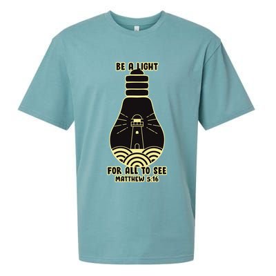 Be A Light For All To See Sueded Cloud Jersey T-Shirt