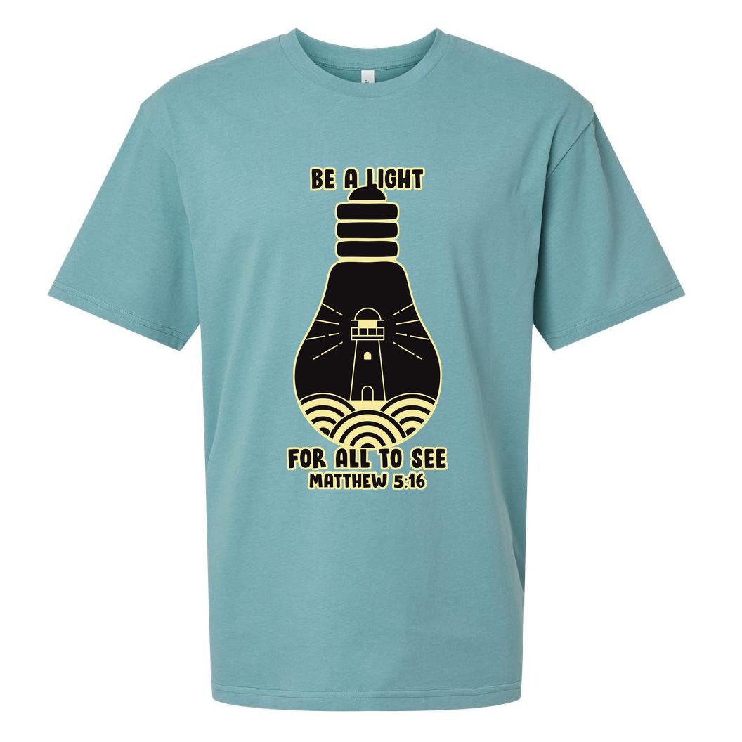 Be A Light For All To See Sueded Cloud Jersey T-Shirt